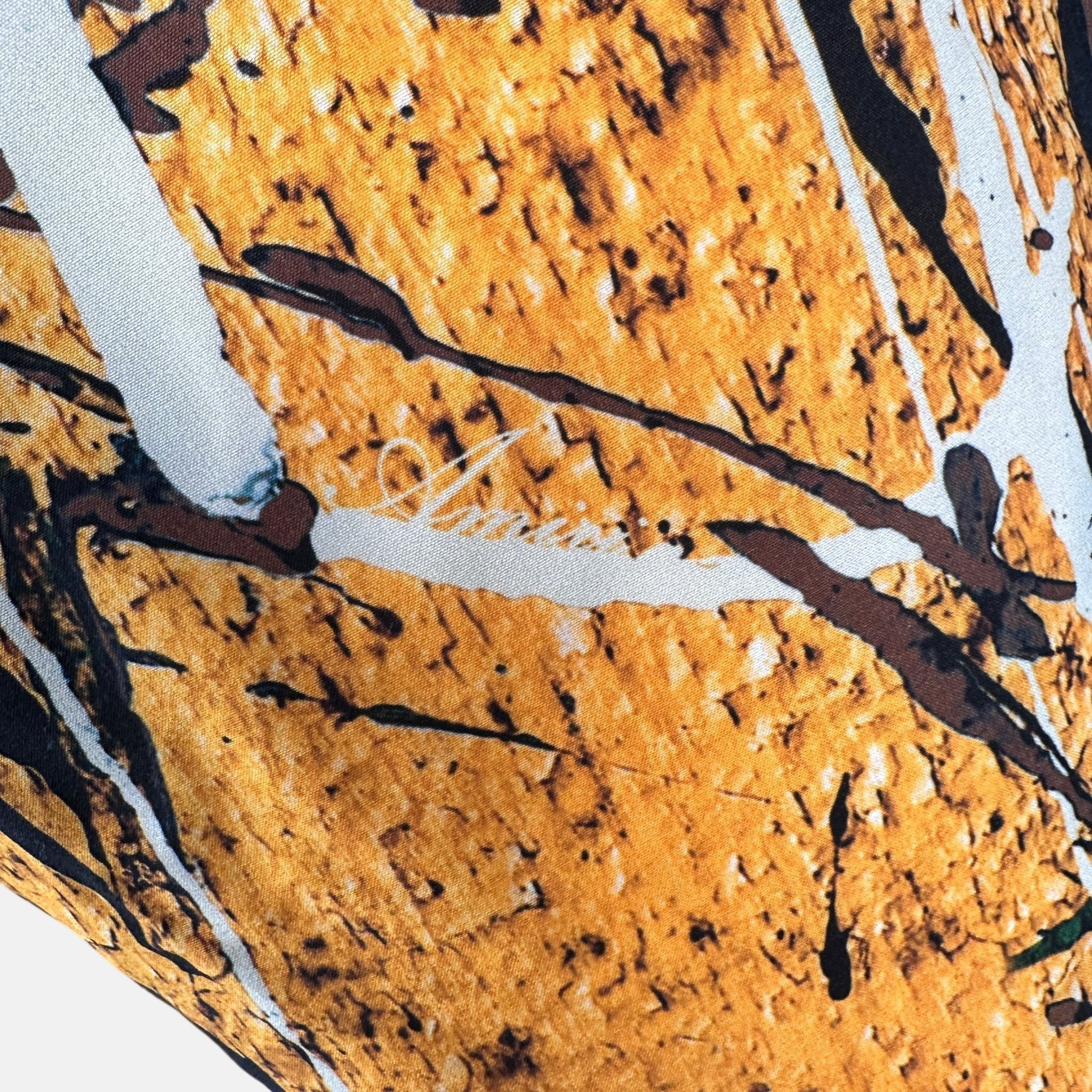 Amiri Paint Drip Drawstring Swim Shorts Yellow | Studio DOS