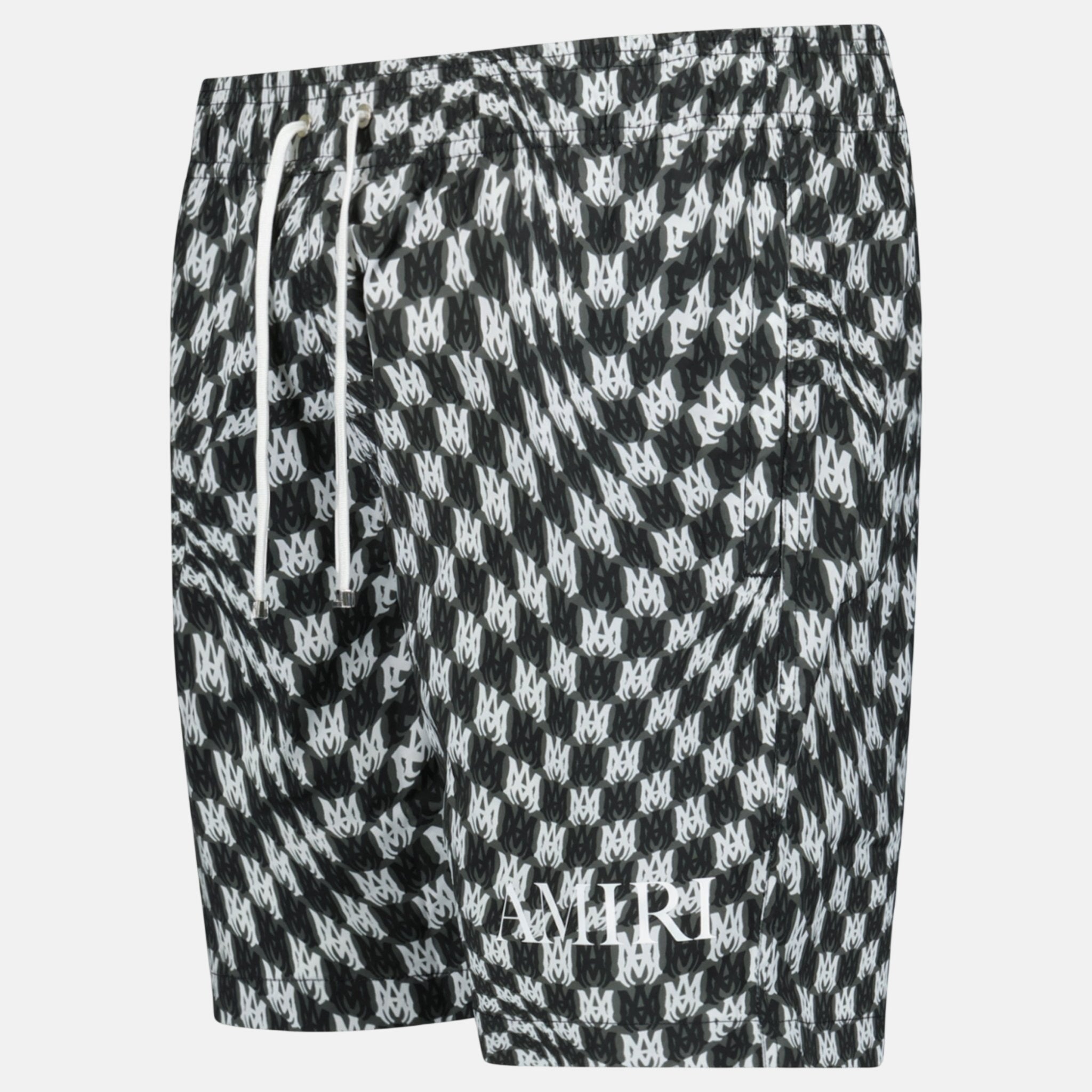 Amiri Wavy MA Swim Trunk Black | Studio DOS