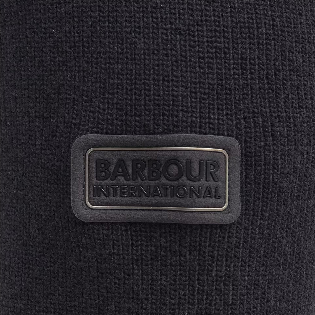 Barbour International Mens Crawley Crew Neck Jumper Black | Studio DOS
