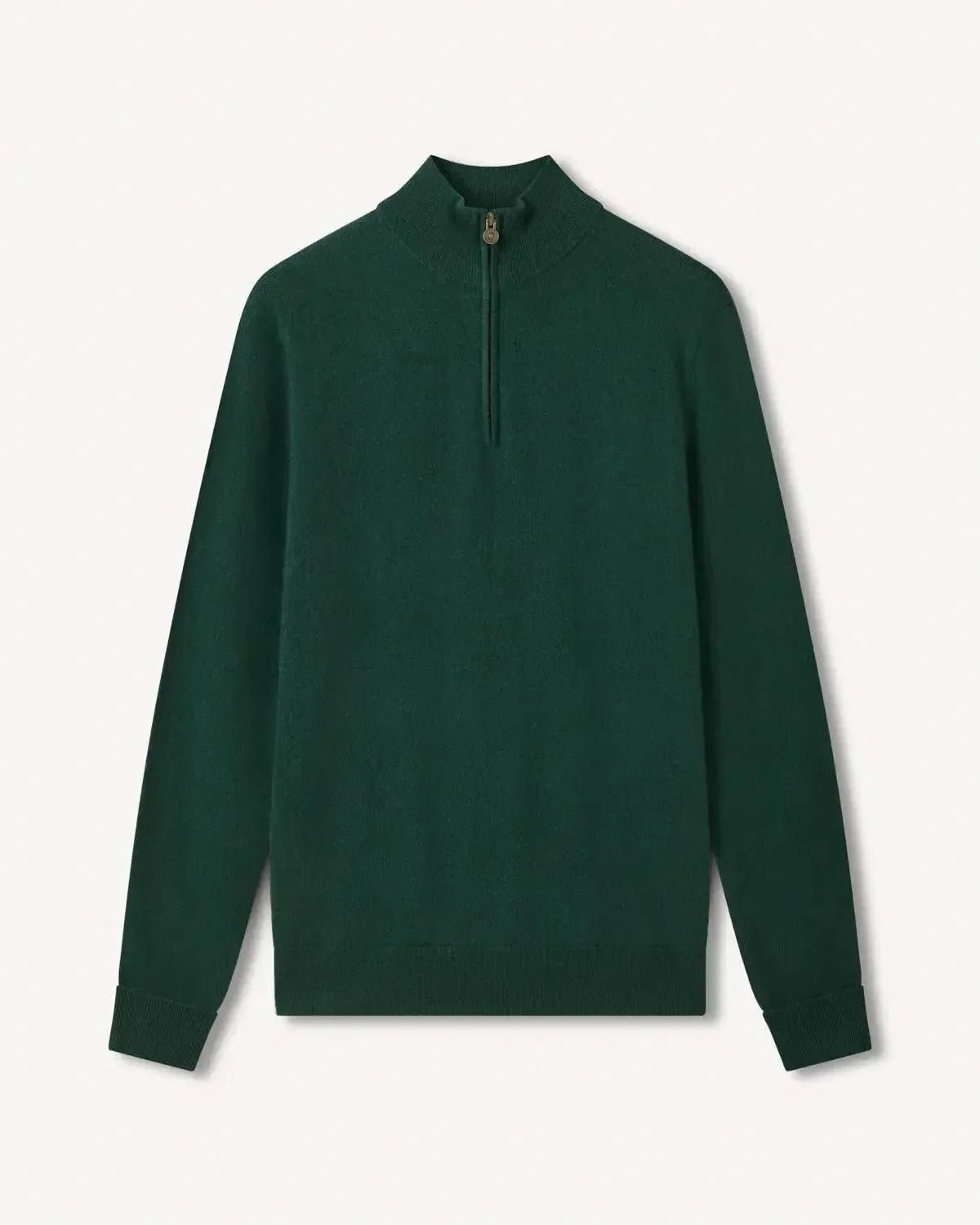 Bernard Weatherill Cashmere Mix 1/4 Zip Knit Forest | Studio DOS