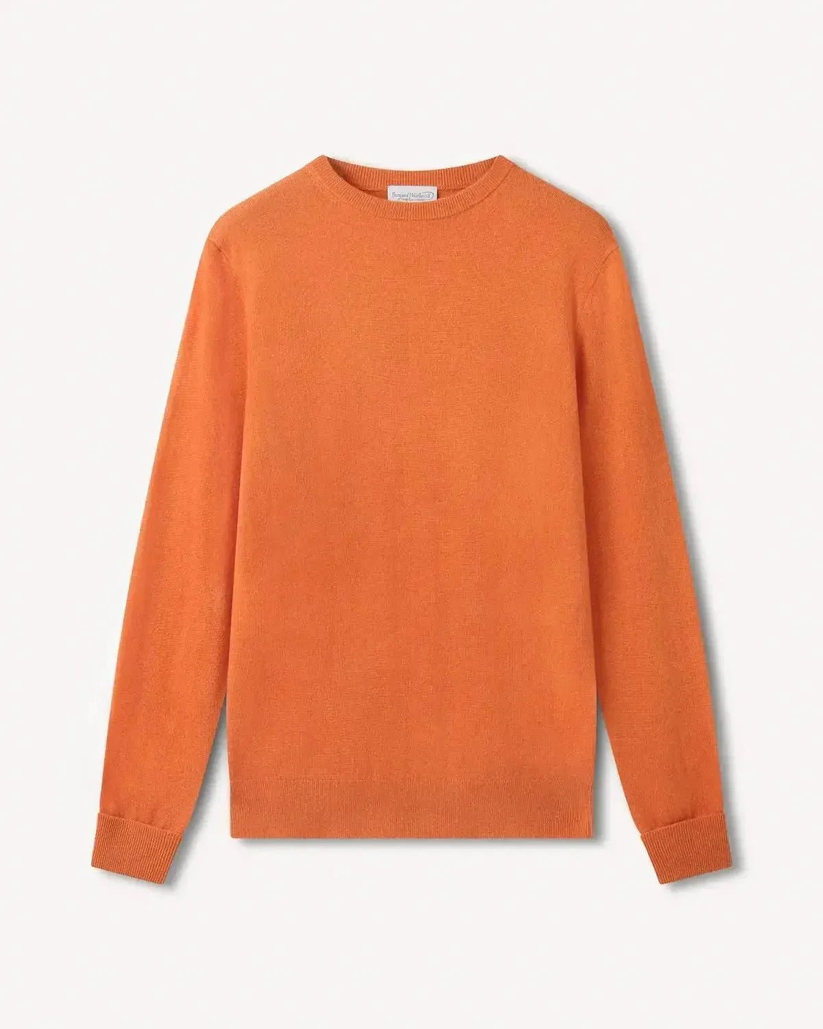Bernard Weatherill Cashmere Mix Crew Neck Knit Burnt Orange | Studio DOS