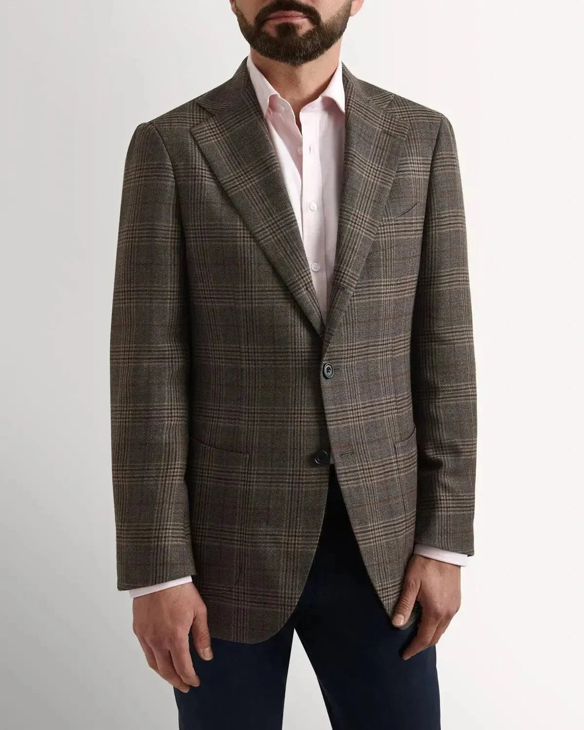 Bernard Weatherill Classic Country Check Jacket Brown | Studio DOS