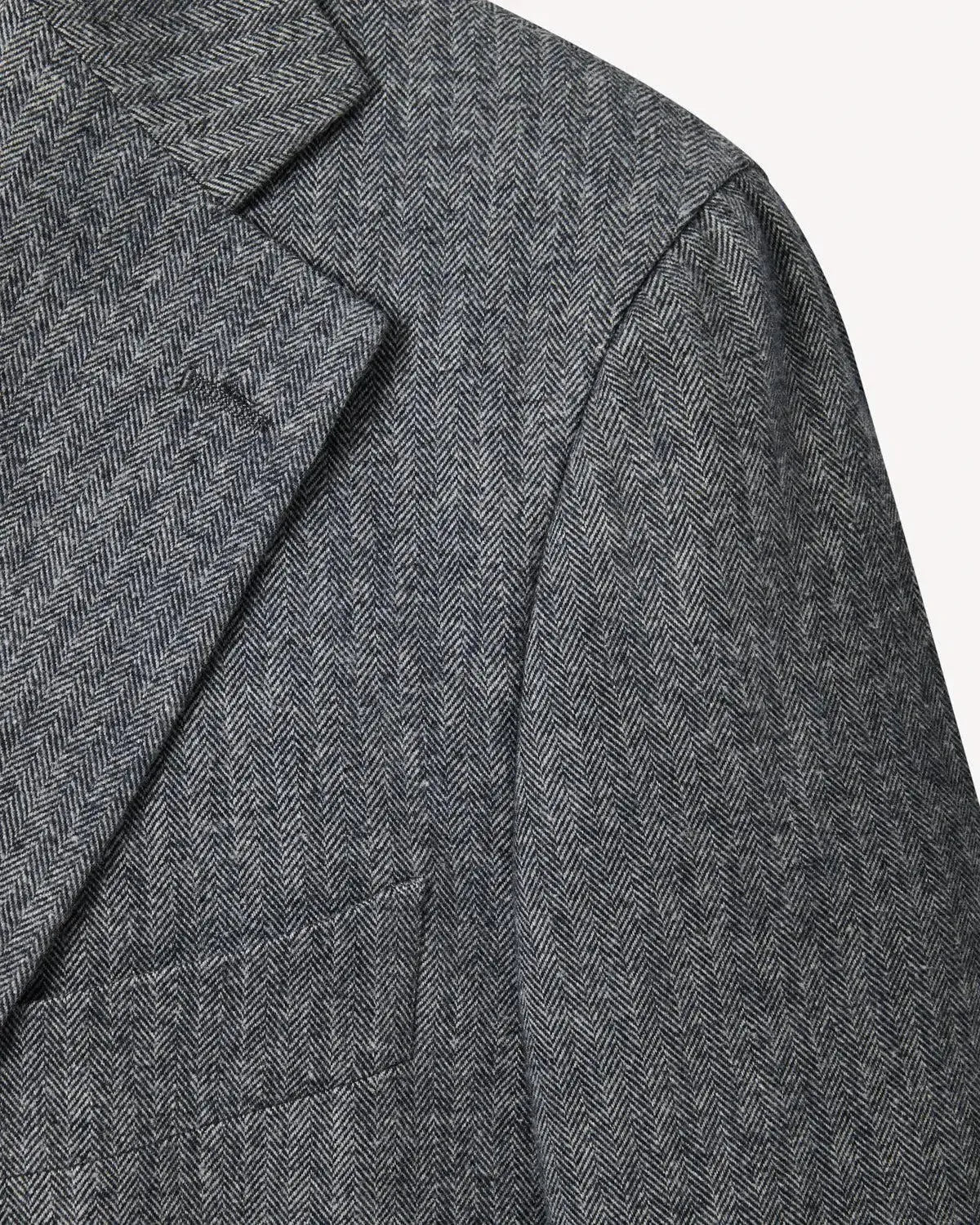 Bernard Weatherill Classic Herringbone Jacket Grey | Studio DOS