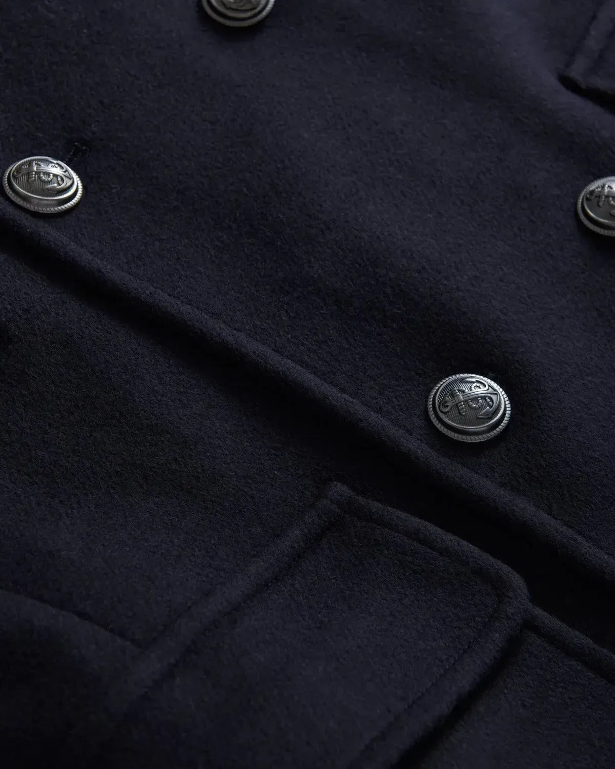 Bernard Weatherill DB Peacoat 3/4 Length Coat Navy | Studio DOS