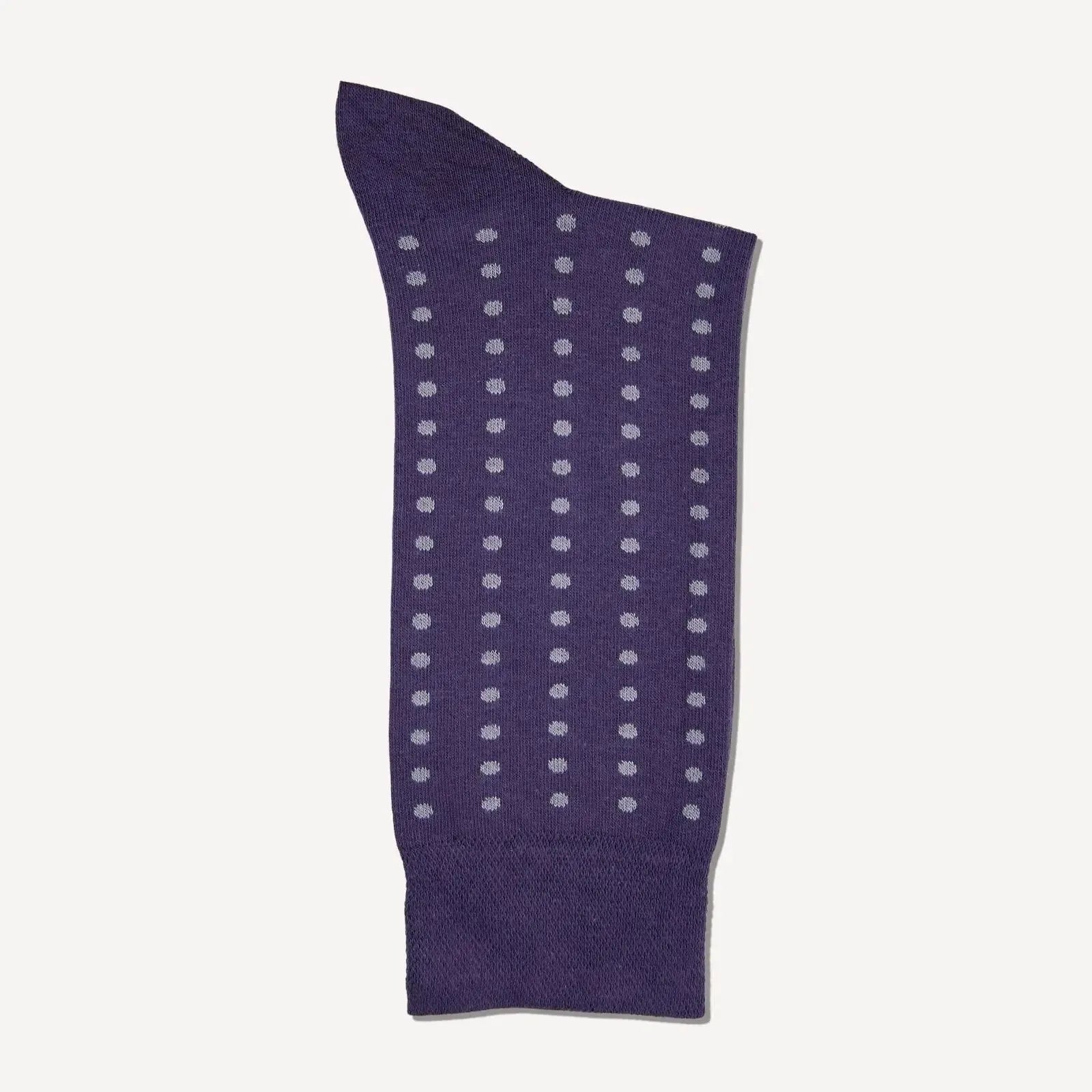 Bernard Weatherill Dot Socks Grape Silver | Studio DOS