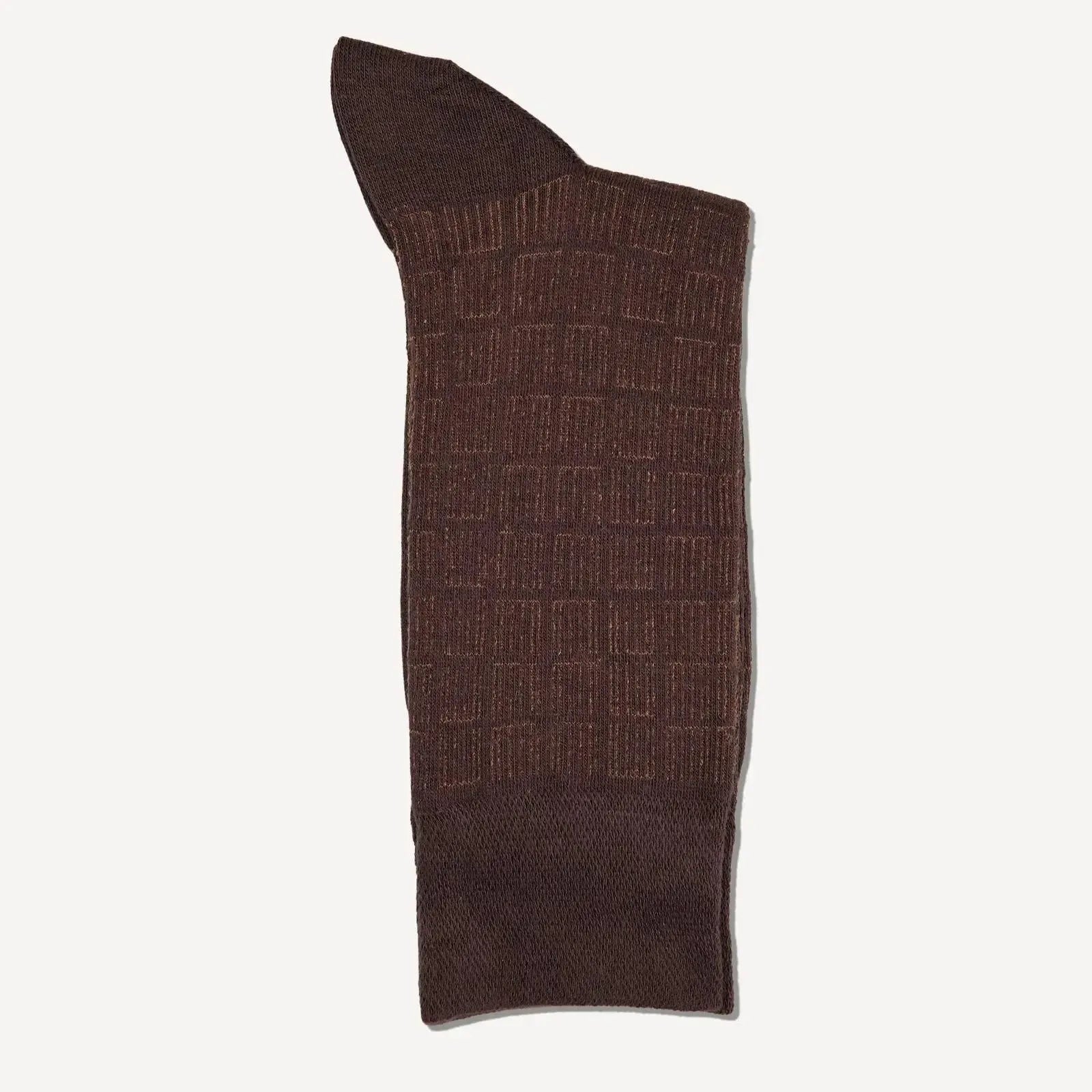 Bernard Weatherill Geometic Socks Chestnut Brown | Studio DOS
