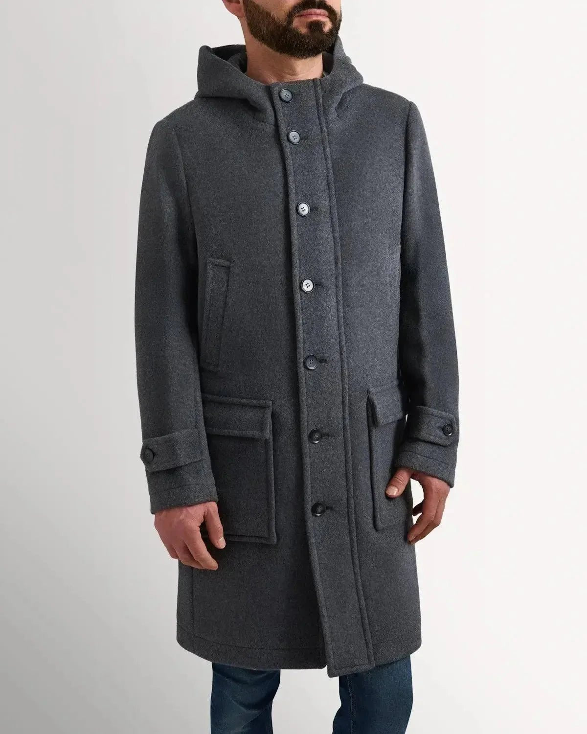 Bernard Weatherill Wool Cashmere Parker Grey | Studio DOS