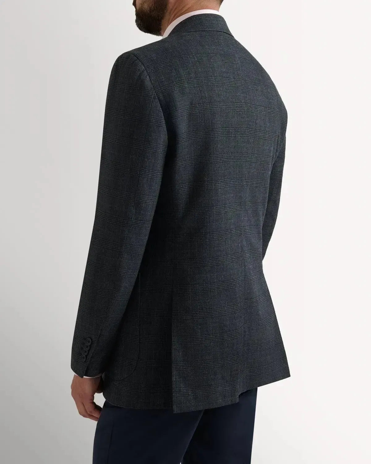 Bernard Weatherill Wool POW Check Jacket Grey | Studio DOS