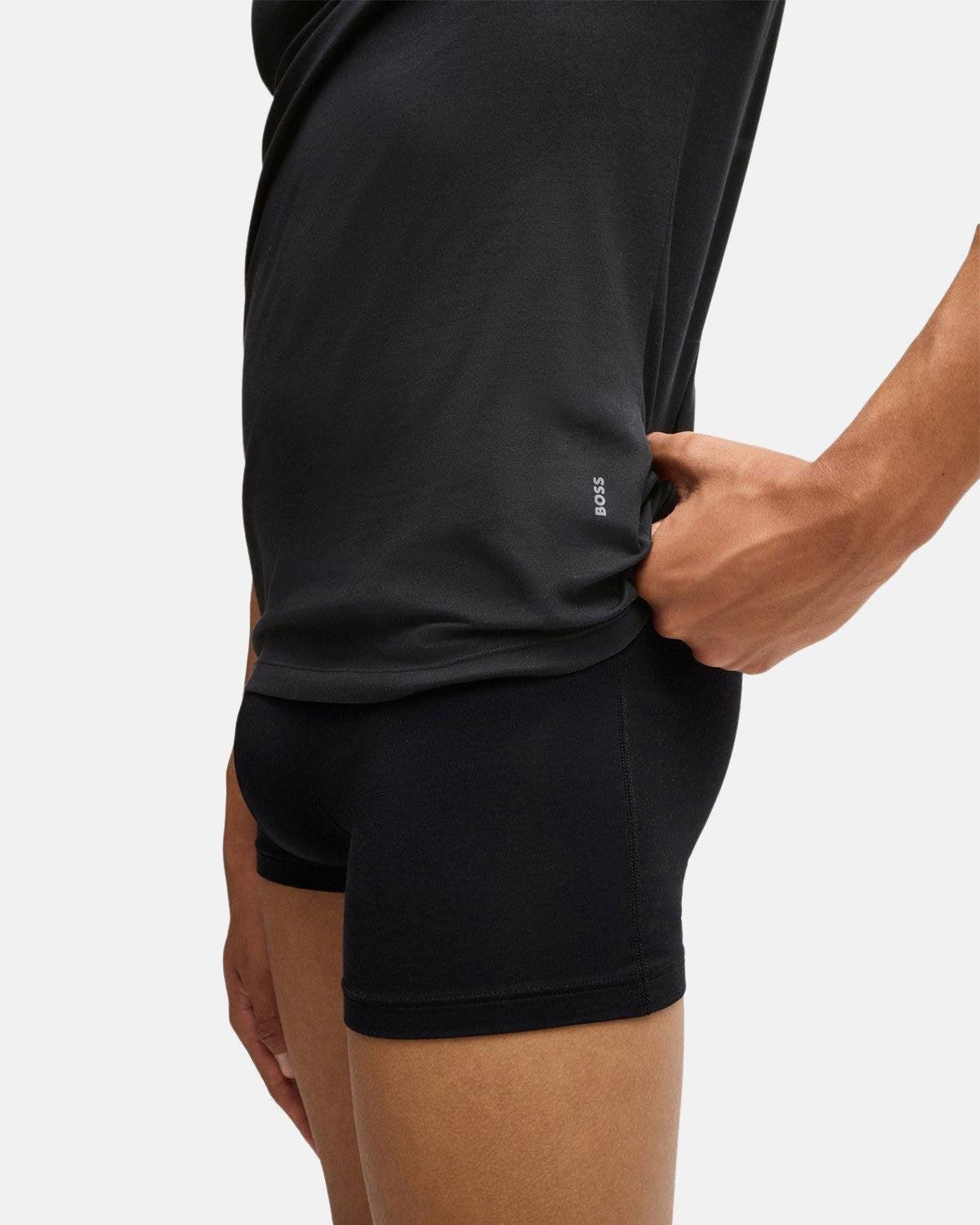 BOSS 2 PACK STRETCH COTTON T - SHIRTS BLACK | Studio DOS