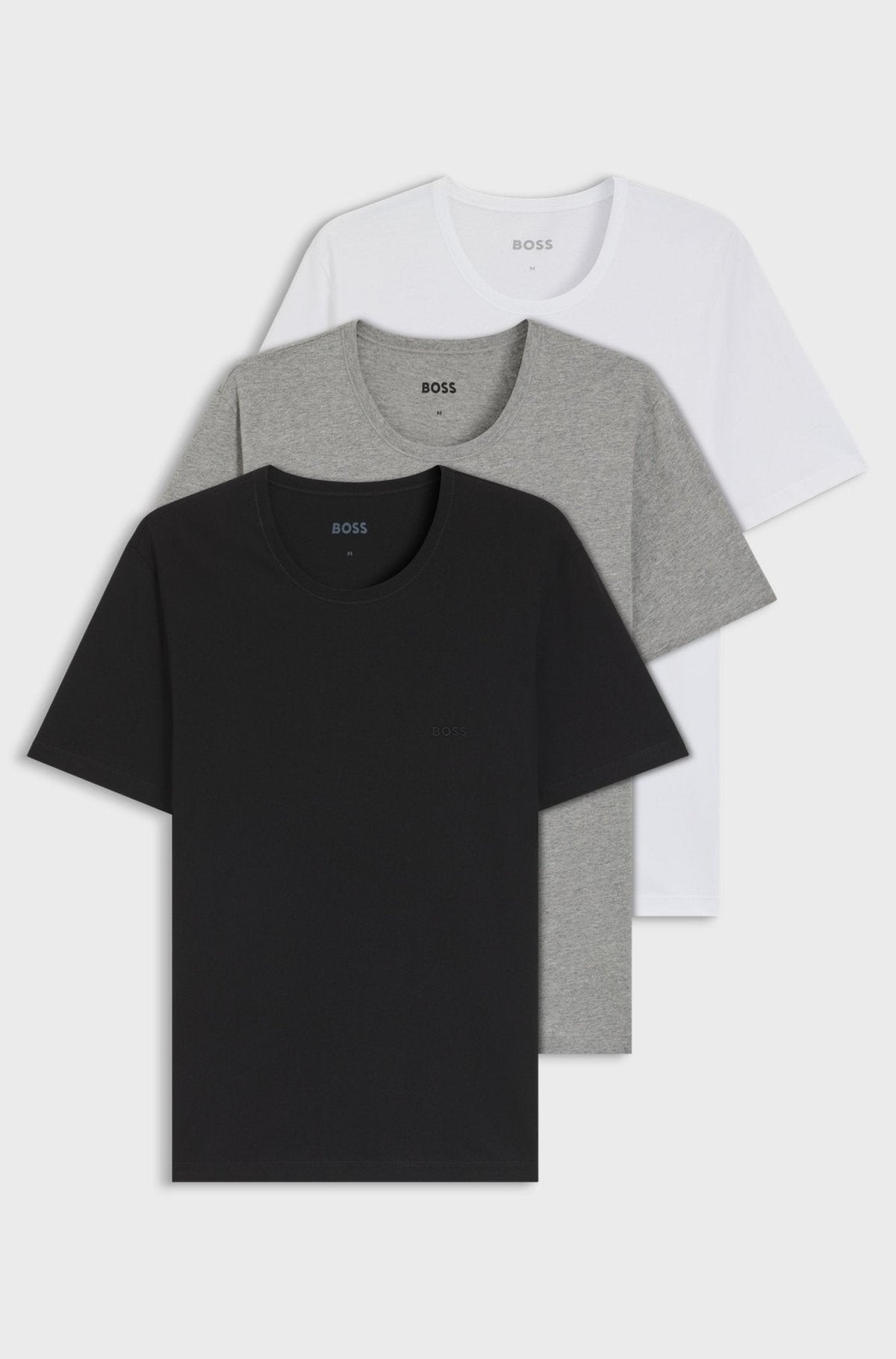 BOSS 3 Pack Classic T-Shirts White/Grey/Black | Studio DOS