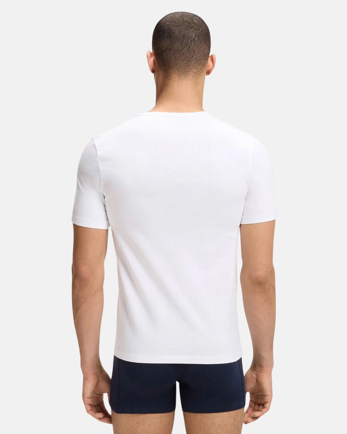 BOSS 3-PACK COTTON T-SHIRTS WHITE BEIGE GREY | Studio DOS