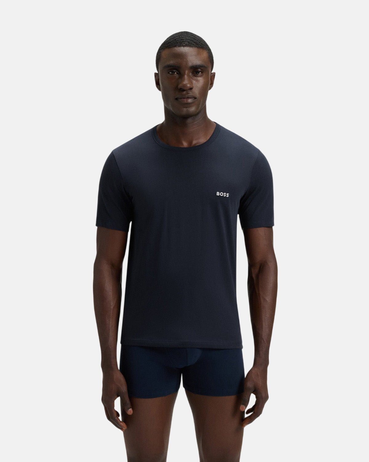 BOSS 3-PACK COTTON T-SHIRTS WHITE NAVY GREY | Studio DOS