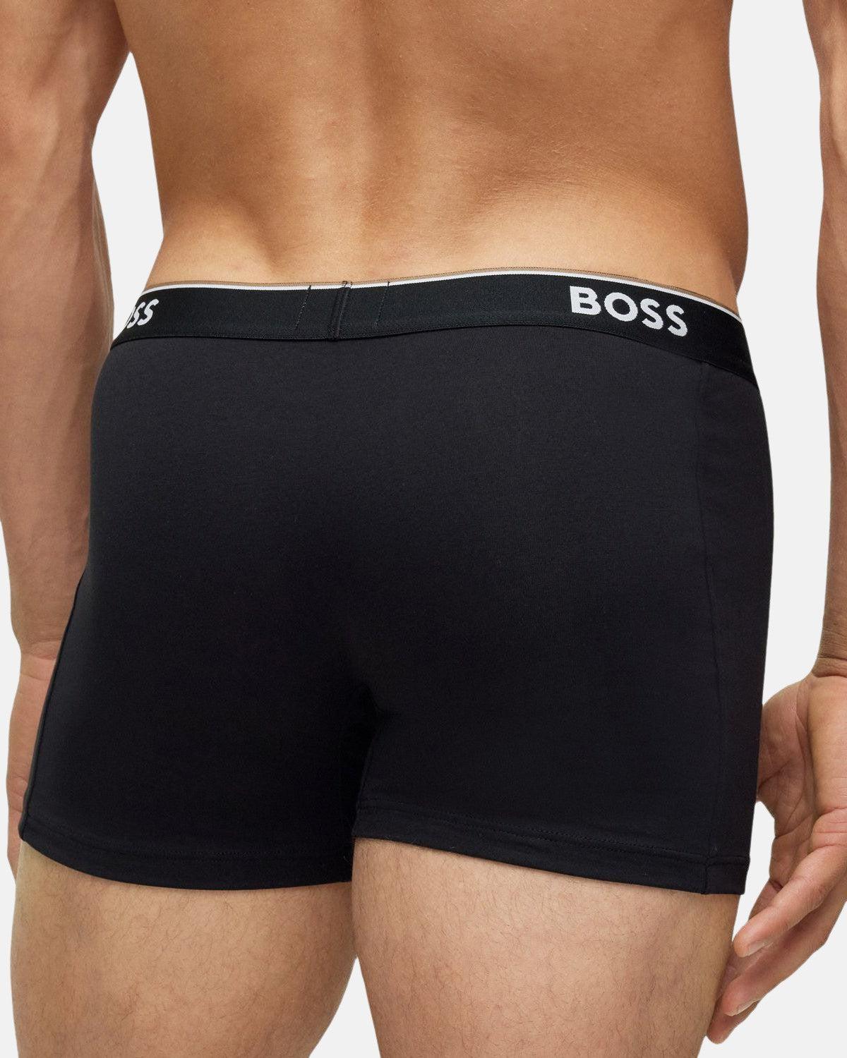 BOSS 3 PACK POWER BOXER BRIEFS BLACK | Studio DOS