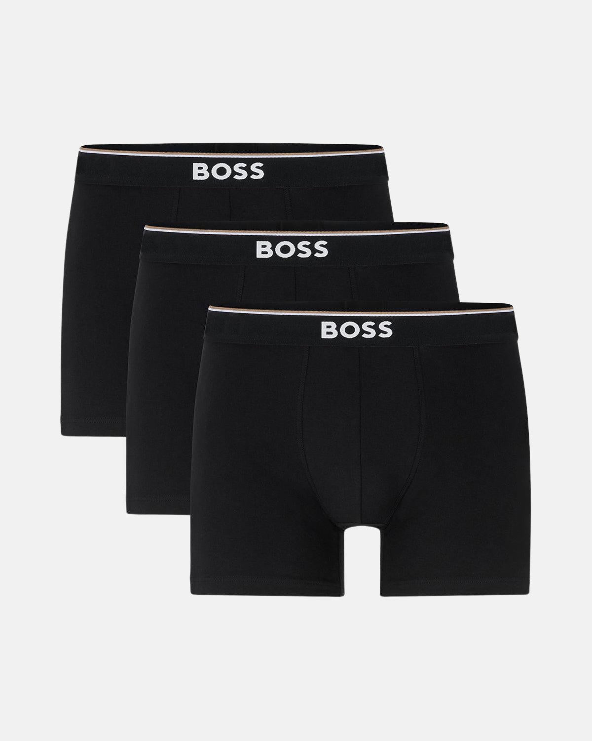 BOSS 3 PACK POWER BOXER BRIEFS BLACK | Studio DOS