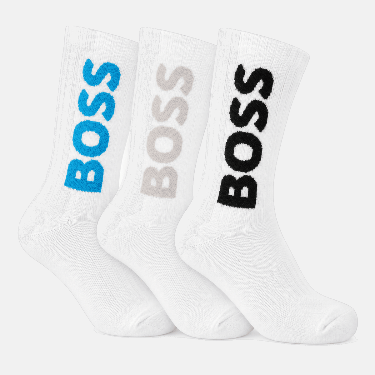 BOSS 3 Pack Sport Socks White | Studio DOS