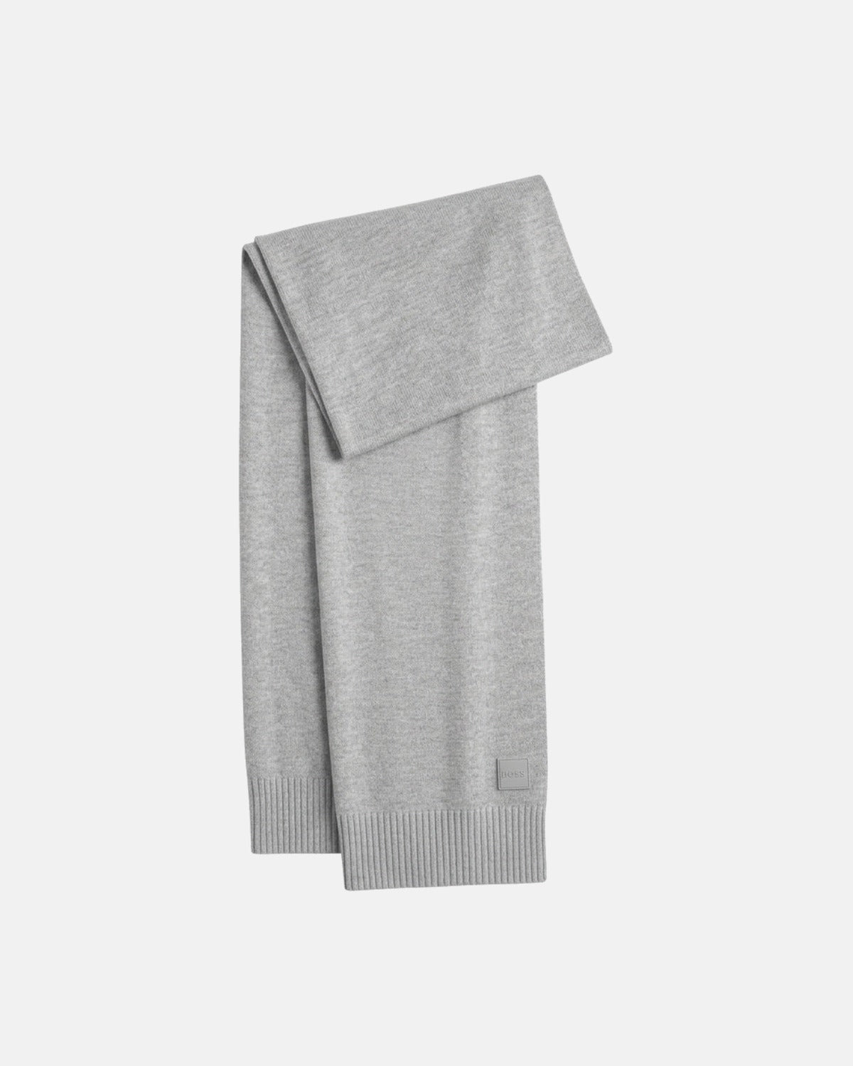 BOSS Akaio Knitted Scarf Silver | Studio DOS