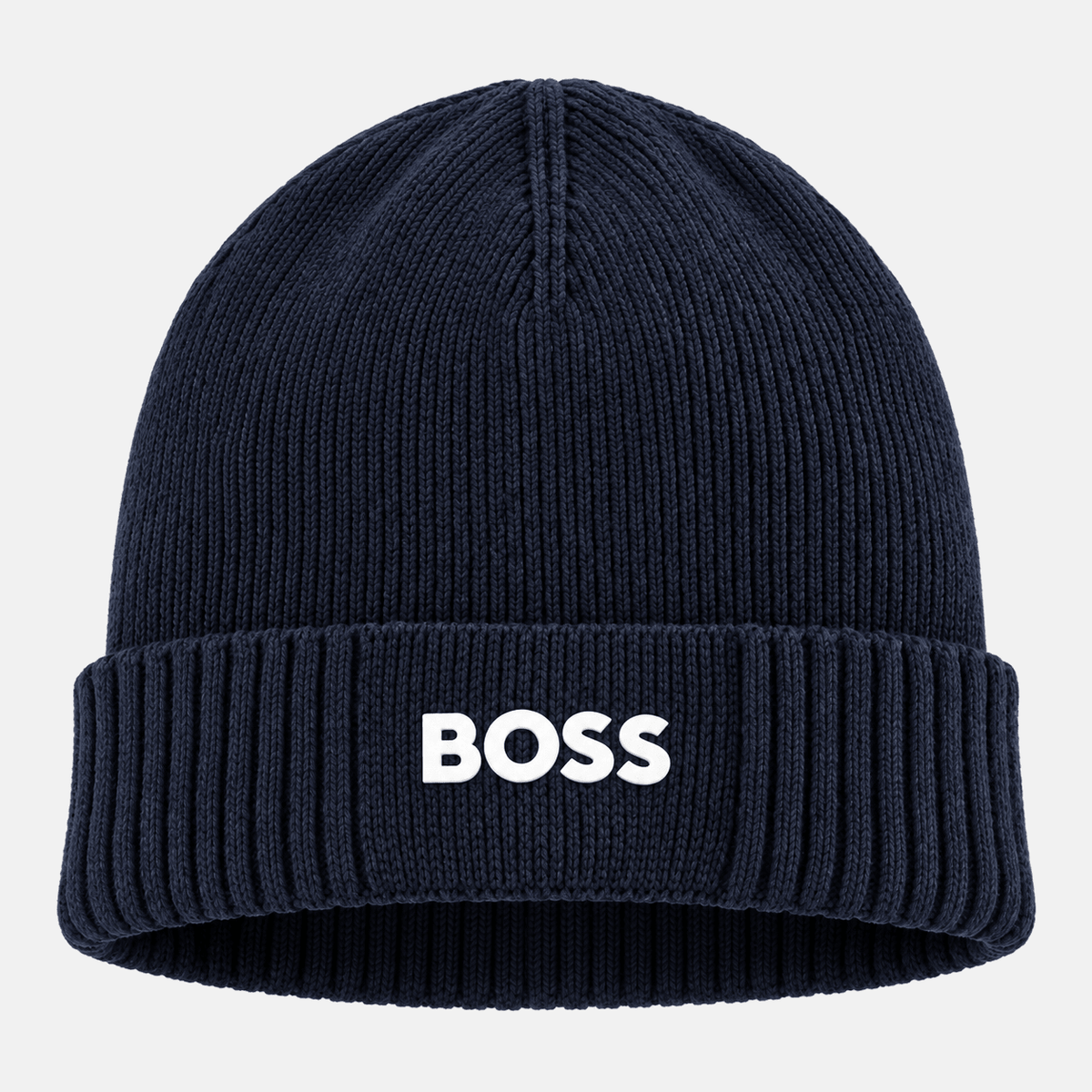 BOSS Asic Logo Beanie Hat Navy | Studio DOS