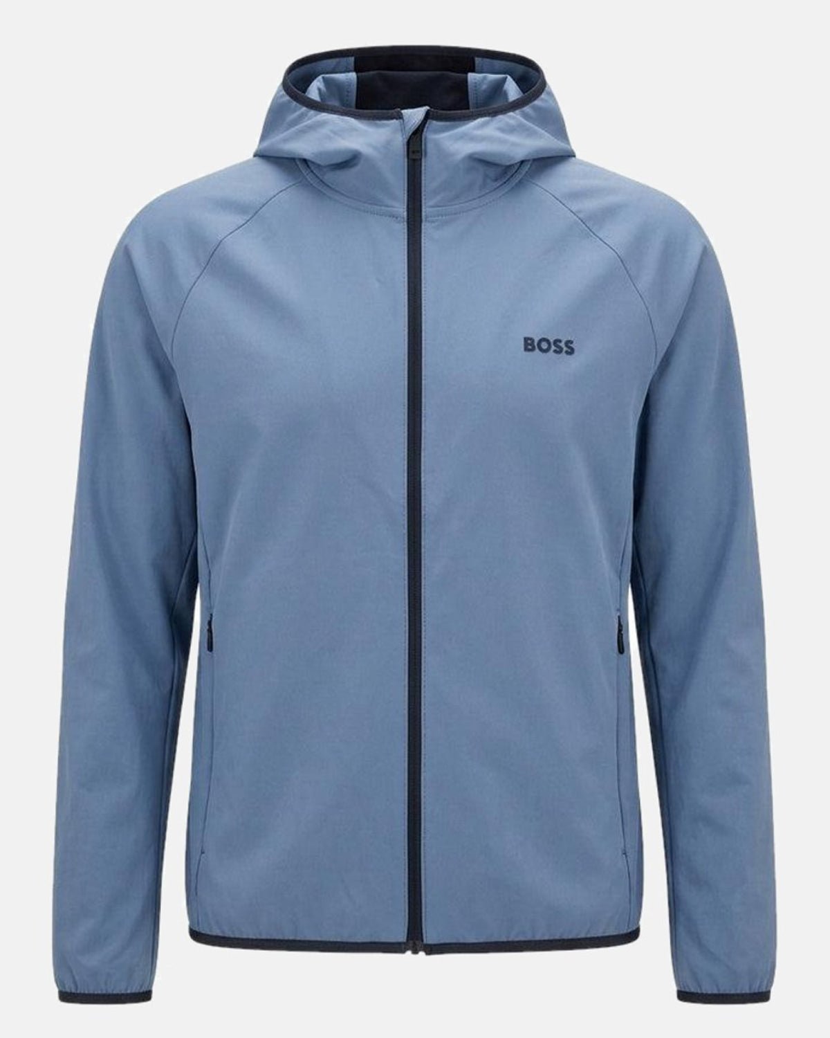 BOSS Commuter Hooded Jacket Steel Blue | Studio DOS