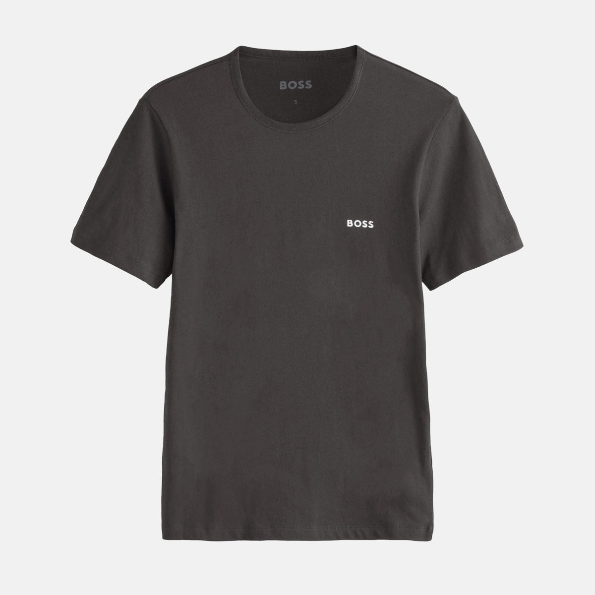 BOSS Cotton Basic T-Shirt Charcoal Grey | Studio DOS