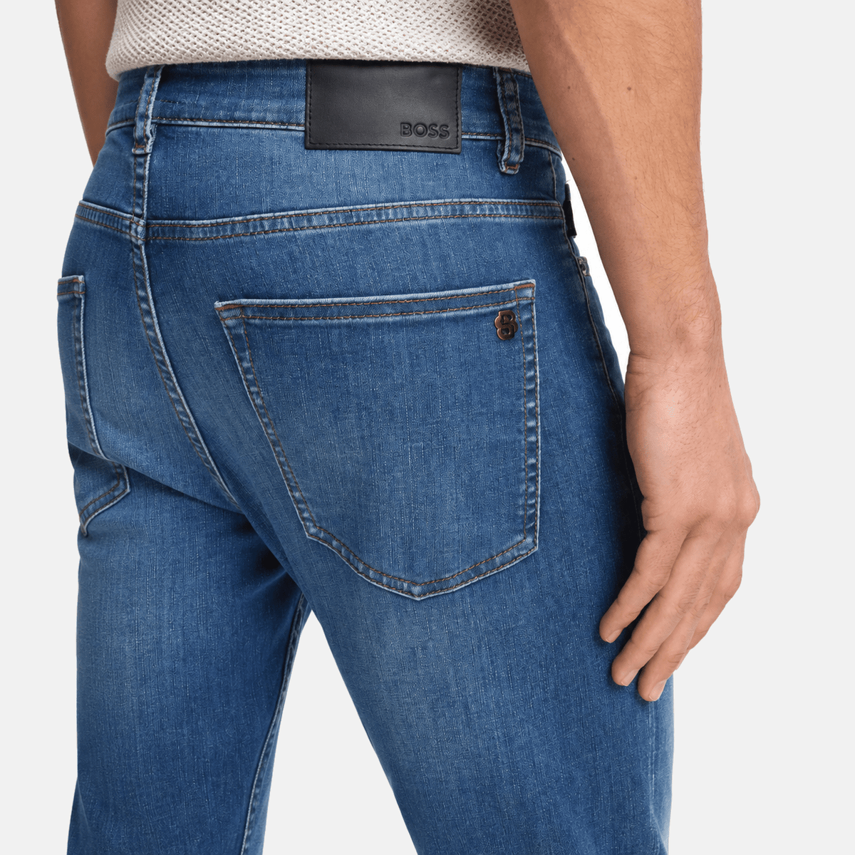 BOSS Delaware Soft Motion Slim fit Jeans Blue | Studio DOS