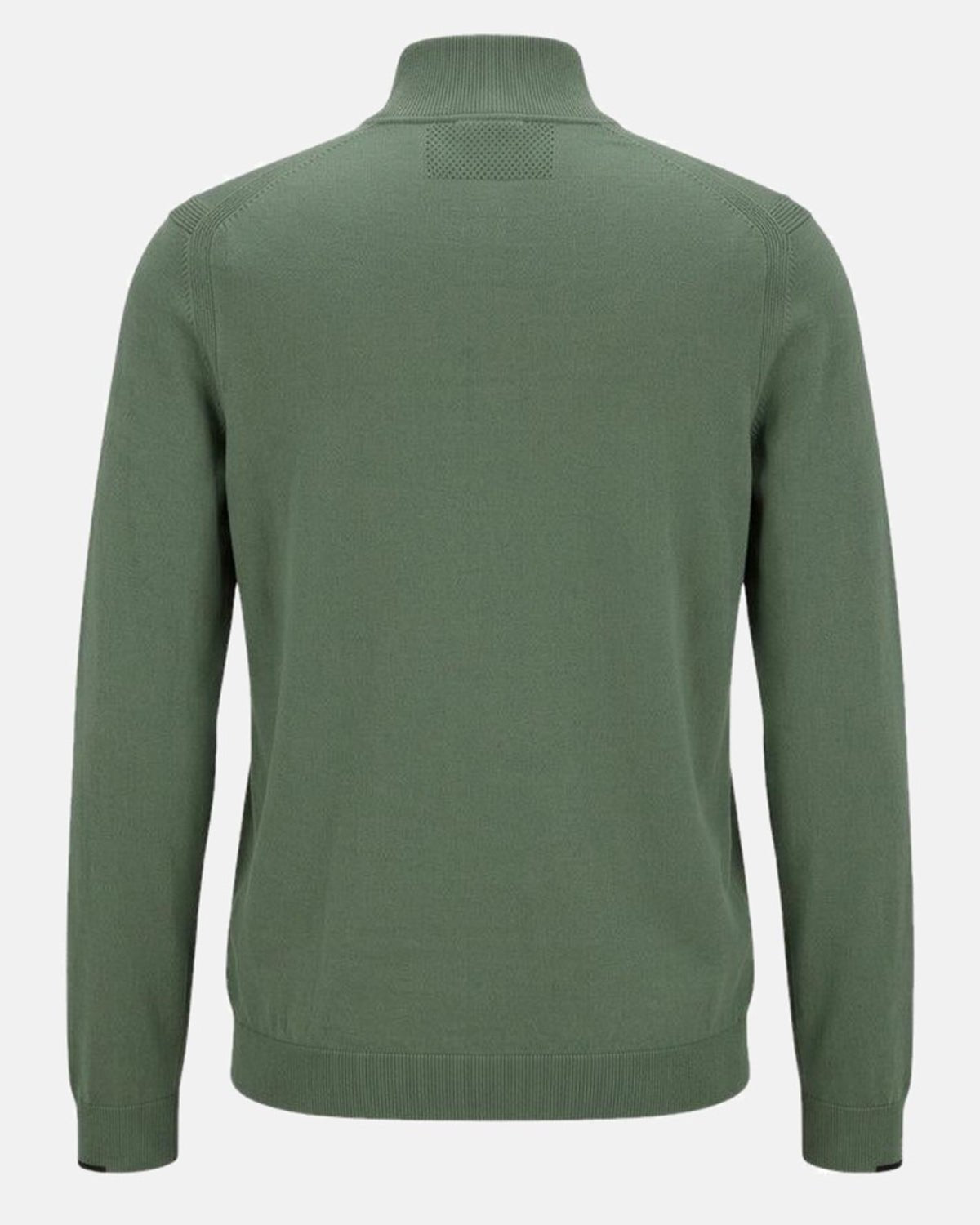 BOSS Ever-X Zip Neck Jumper Green | Studio DOS
