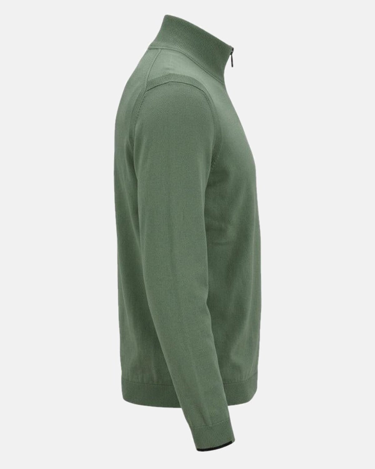 BOSS Ever-X Zip Neck Jumper Green | Studio DOS