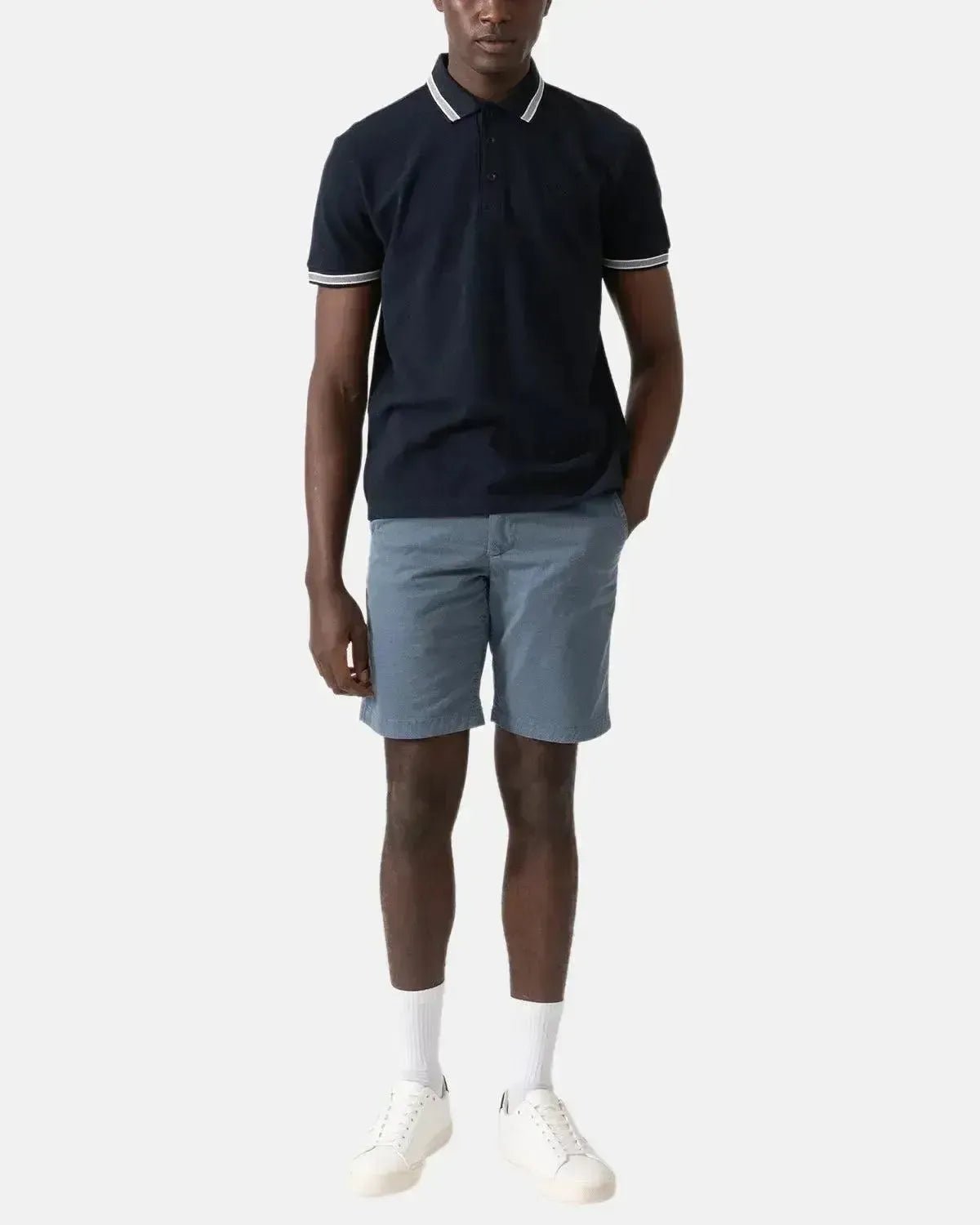 BOSS MENS PADDY POLO SHIRT NAVY | Studio DOS