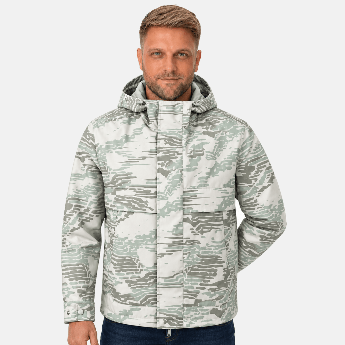 BOSS Ocombo Jacket Light Camo Green/Silver | Studio DOS