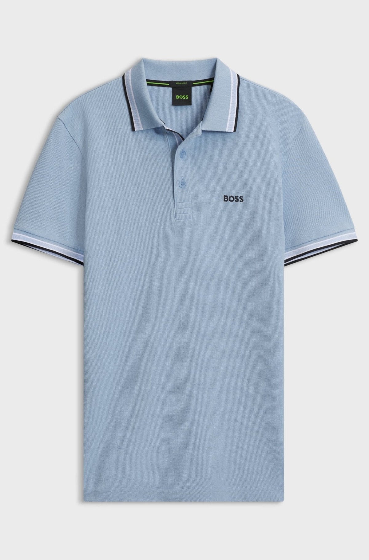 BOSS Paddy Piqué Polo Shirt Light Pastel Blue | Studio DOS