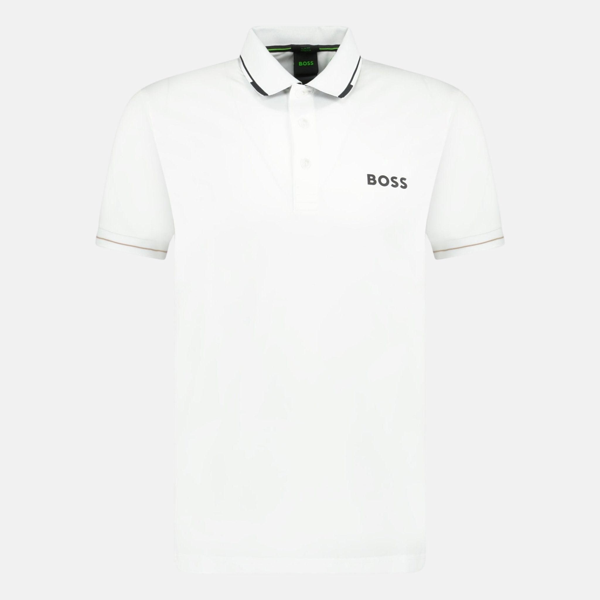 BOSS Paul Pro Polo Shirt White | Studio DOS
