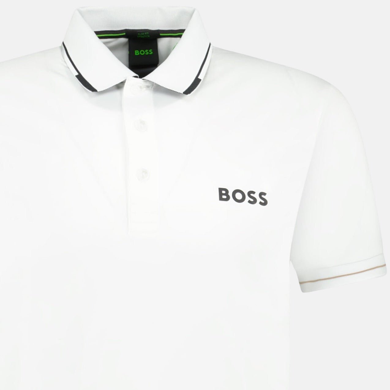 BOSS Paul Pro Polo Shirt White | Studio DOS