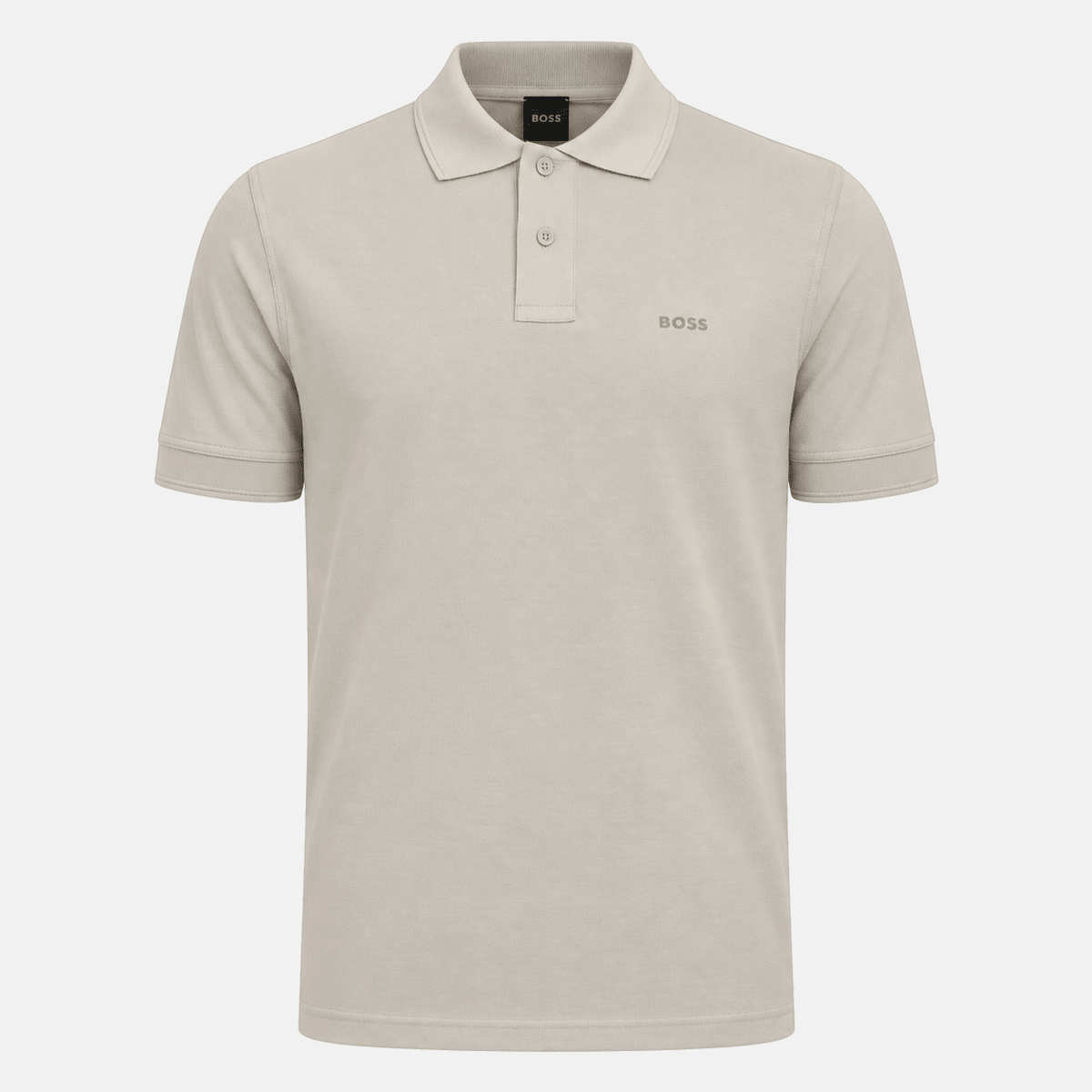 BOSS Prime Cotton Pique Polo Shirt Light Beige/Beige | Studio DOS
