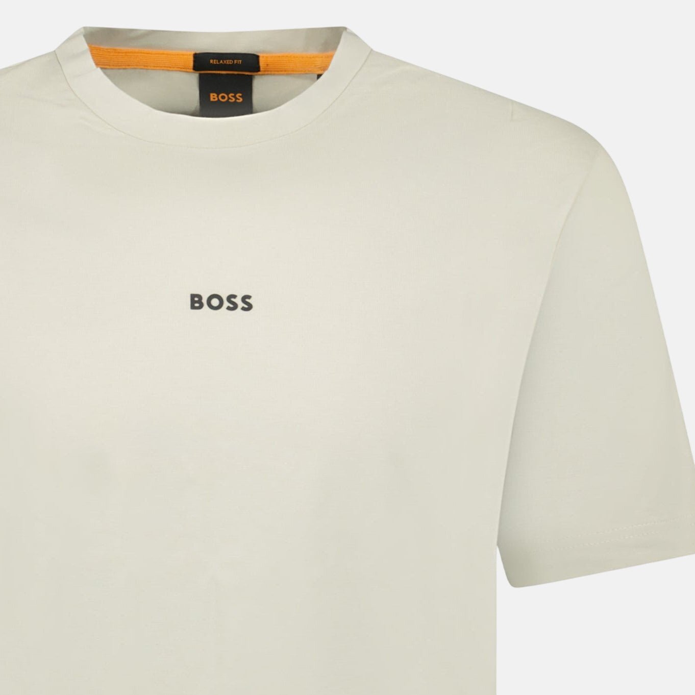 BOSS Relaxed - Fit Stretch Cotton T-Shirt Beige | Studio DOS