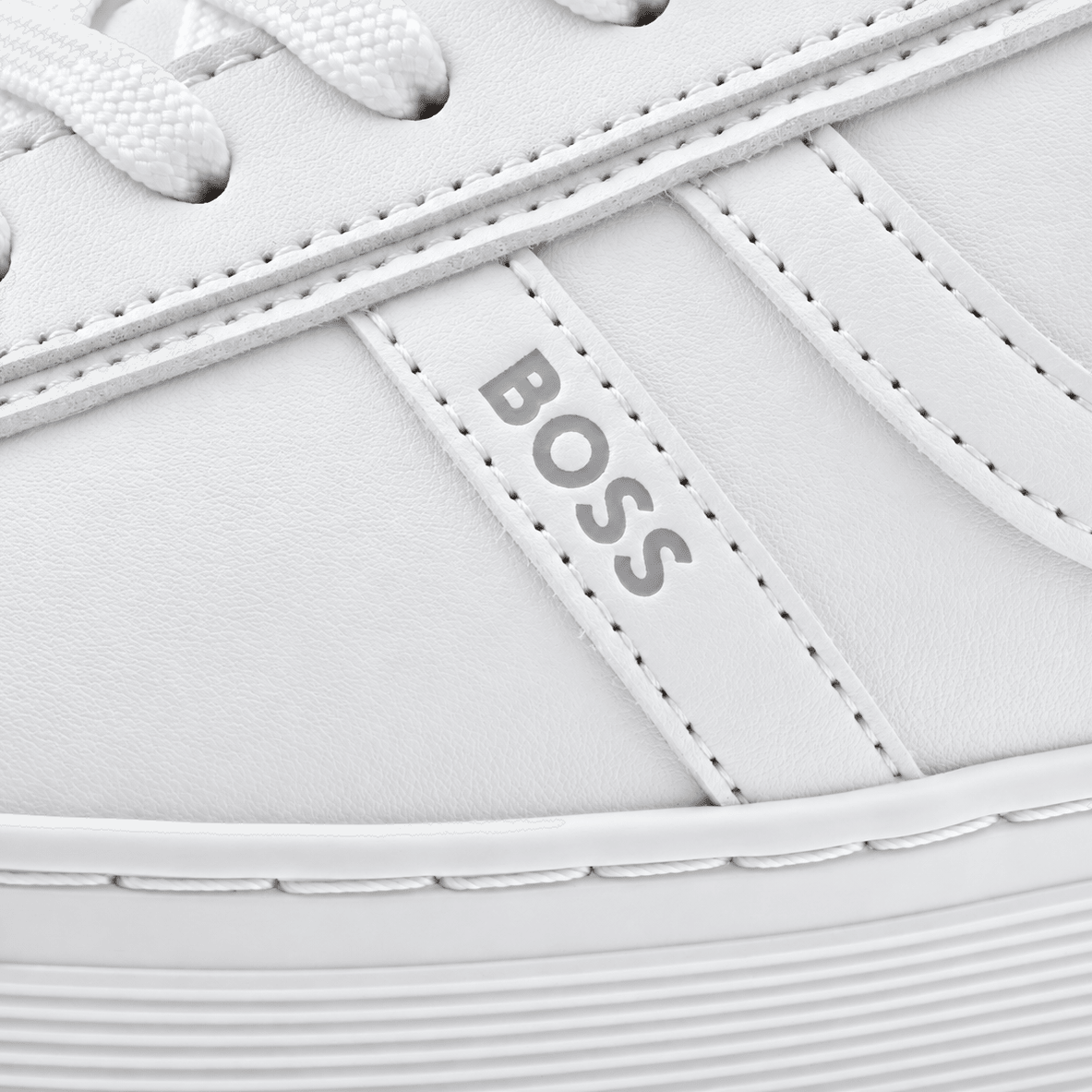 BOSS Rhys Tennis Trainers White | Studio DOS
