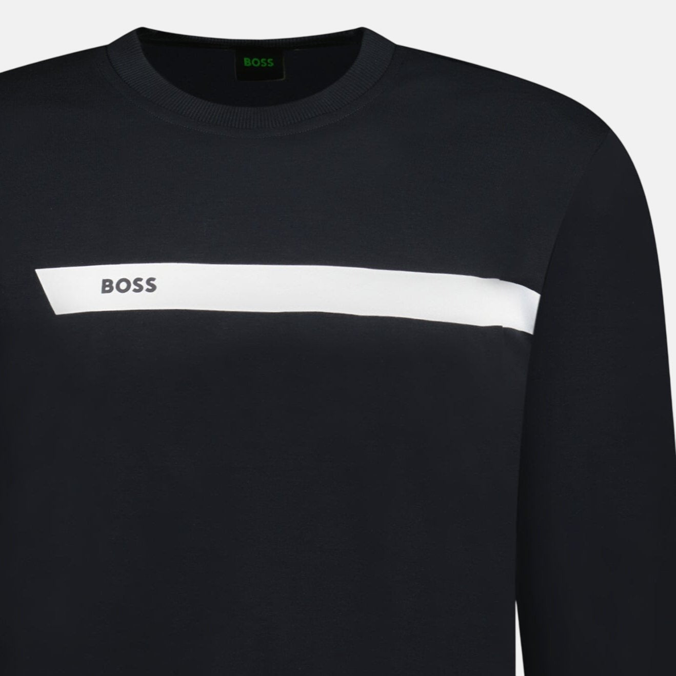 BOSS Salbo 1 Crewneck Sweatshirt Black White | Studio DOS