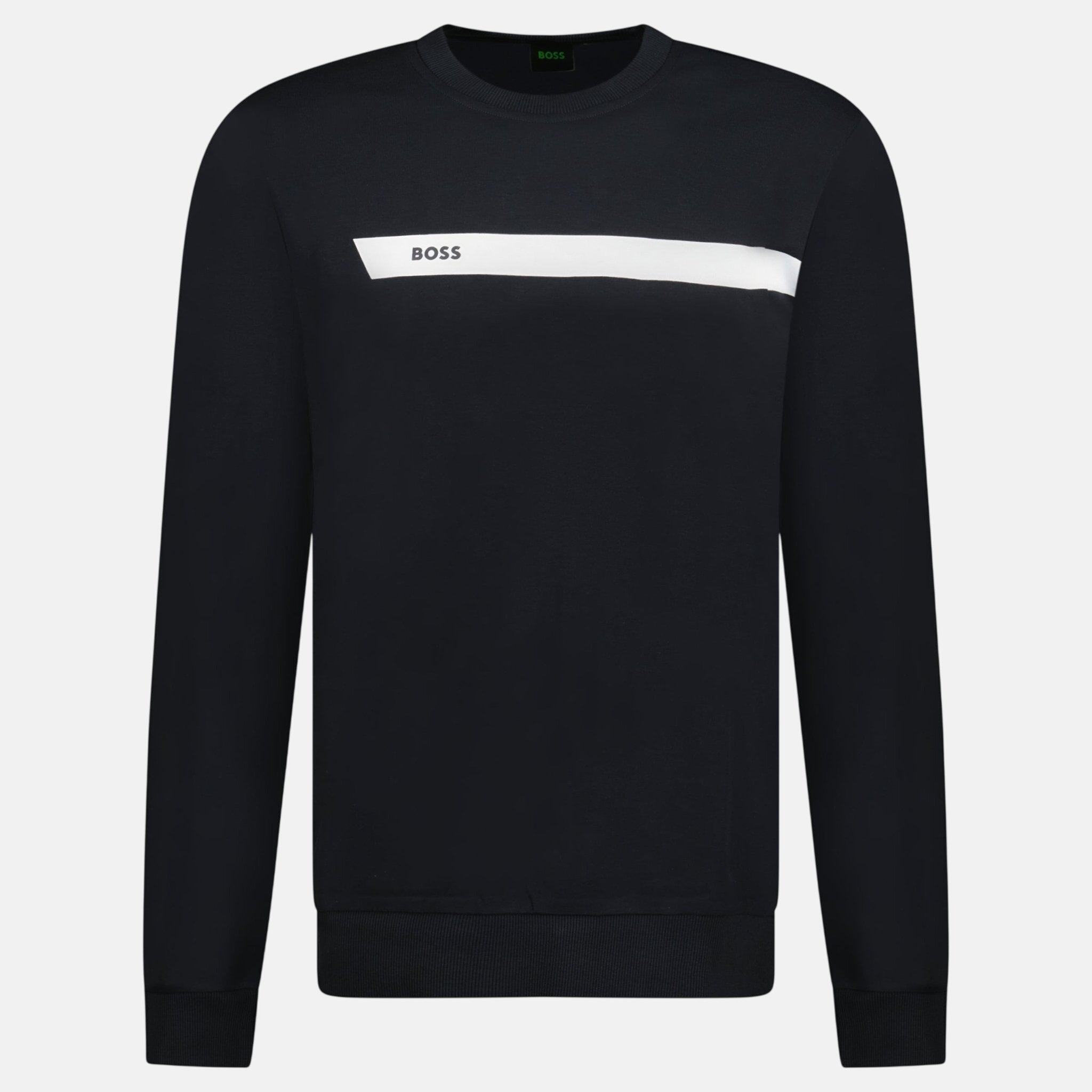 BOSS Salbo 1 Crewneck Sweatshirt Black White | Studio DOS