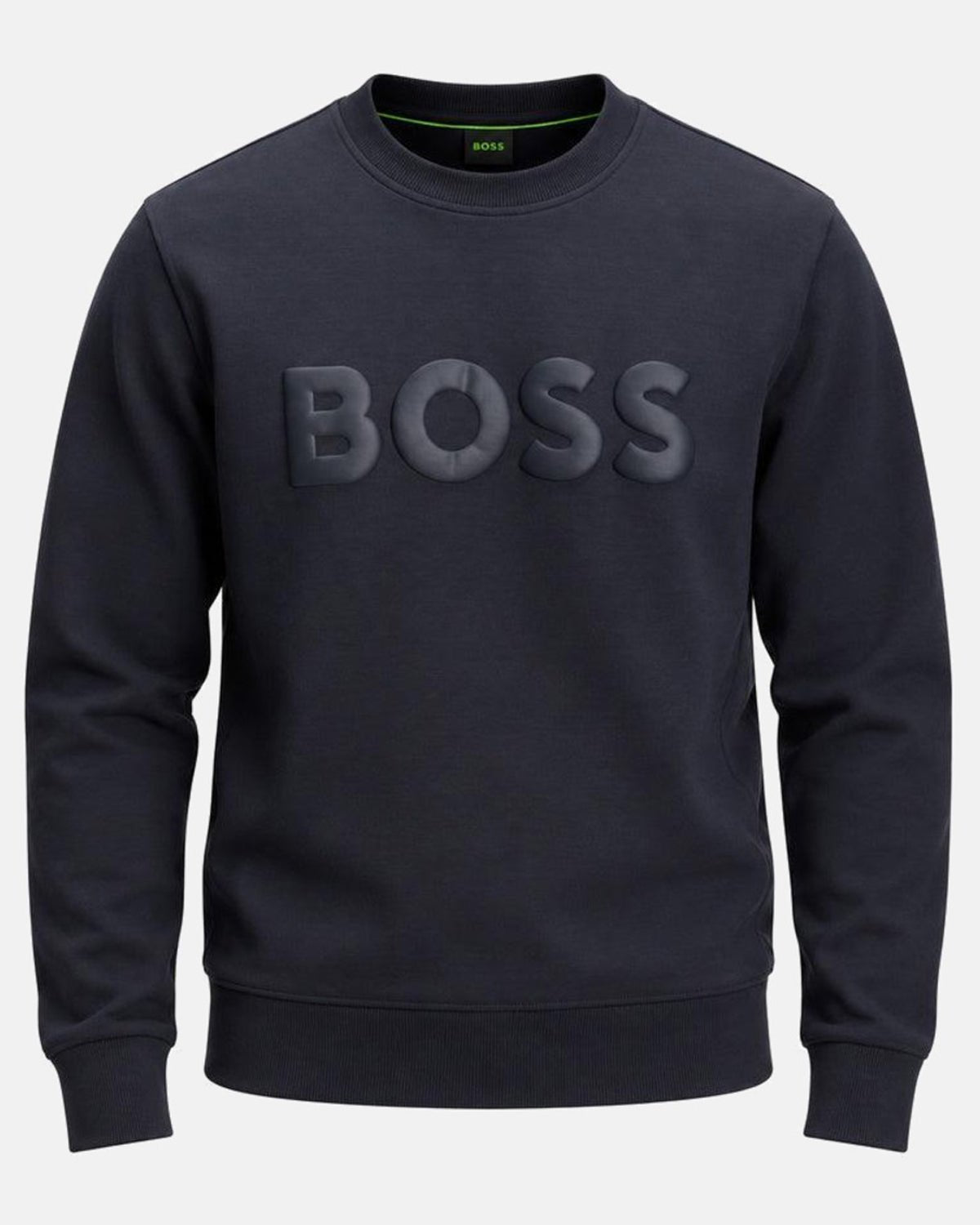 BOSS Salbo Tonal Logo Sweatshirt Dark Blue | Studio DOS