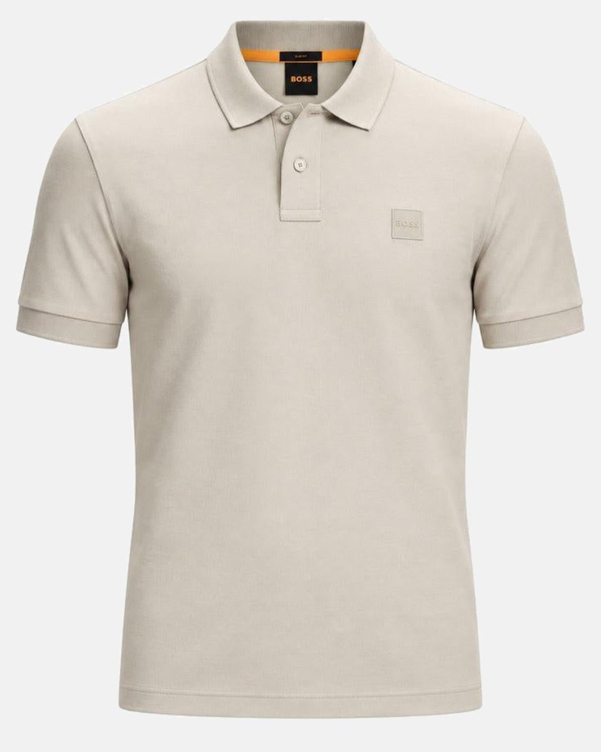 BOSS Slim Fit Passenger Polo Shirt Open Grey | Studio DOS