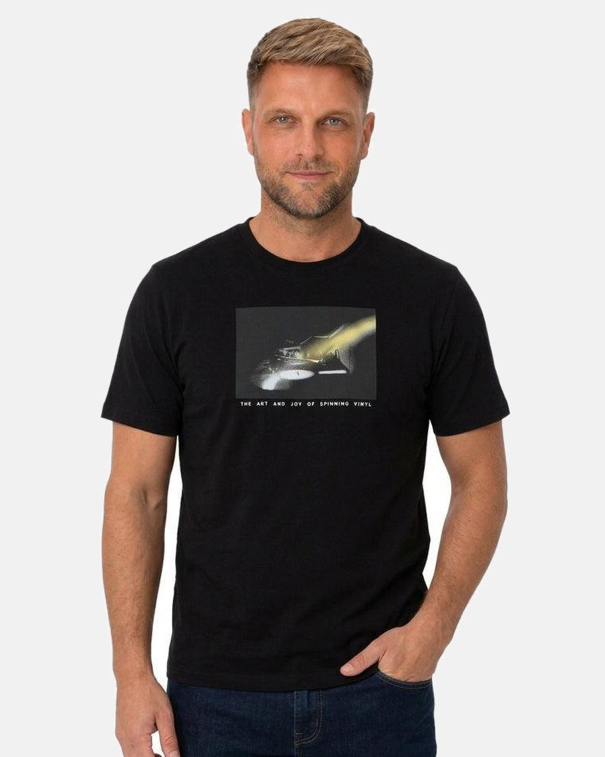 BOSS Te DJ Graphic T-Shirt Black | Studio DOS