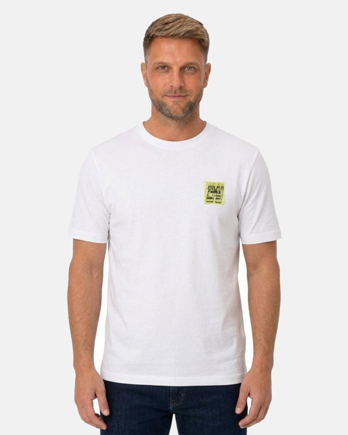 BOSS Te Movement Graphic T-Shirt White | Studio DOS
