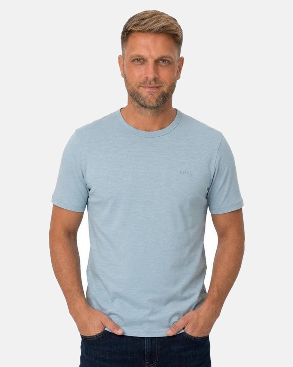 BOSS Tegood Basic T-Shirt Light Pastel Blue | Studio DOS