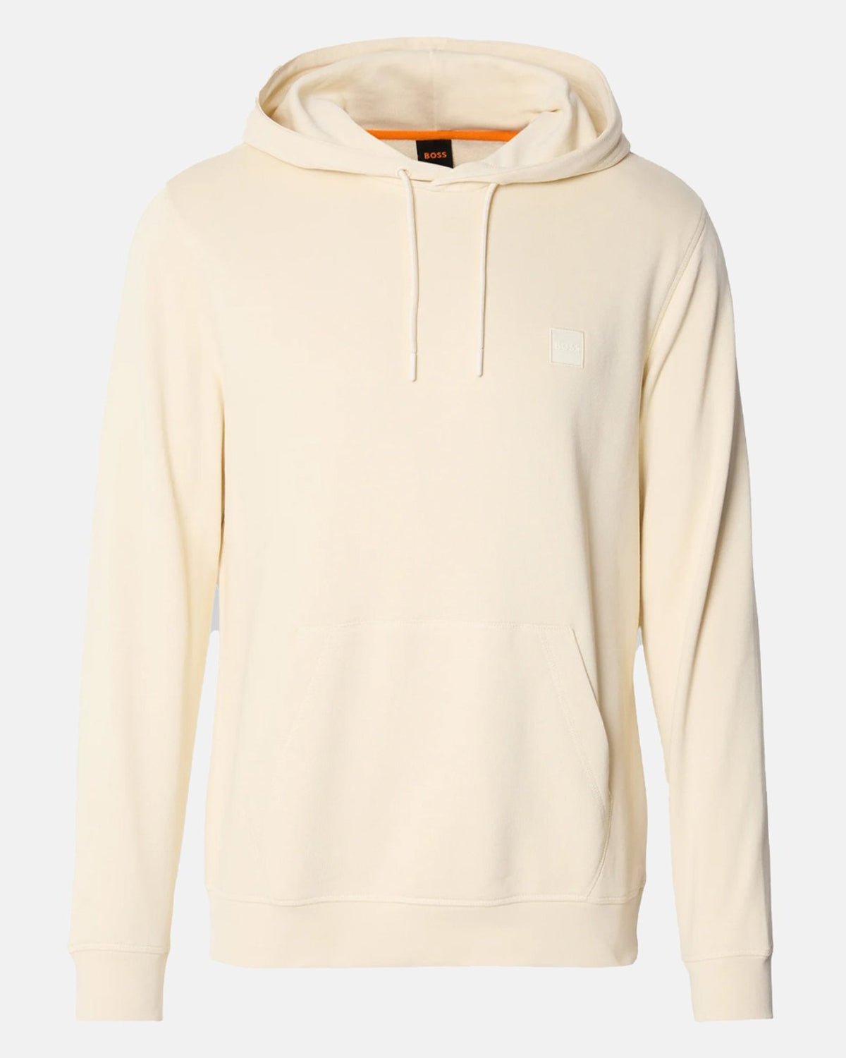 BOSS Wetalk Logo Patch Hoodie Open Yellow | Studio DOS