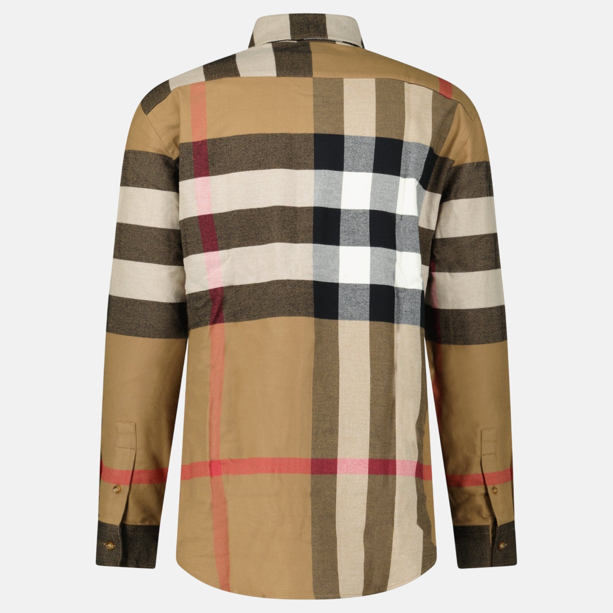 Burberry 'Claverdon' Check Shirt Taupe Brown | Studio DOS