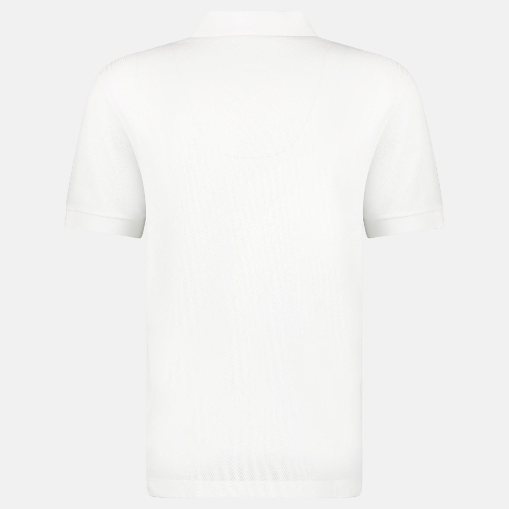Burberry 'Hartford' Check Placket Zip Polo Shirt White | Studio DOS