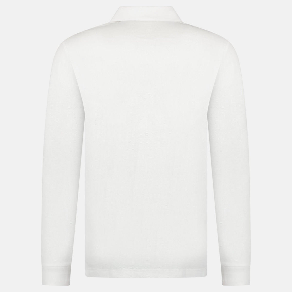 Burberry 'Hartford' Long Sleeved Check Placket Polo Shirt White | Studio DOS
