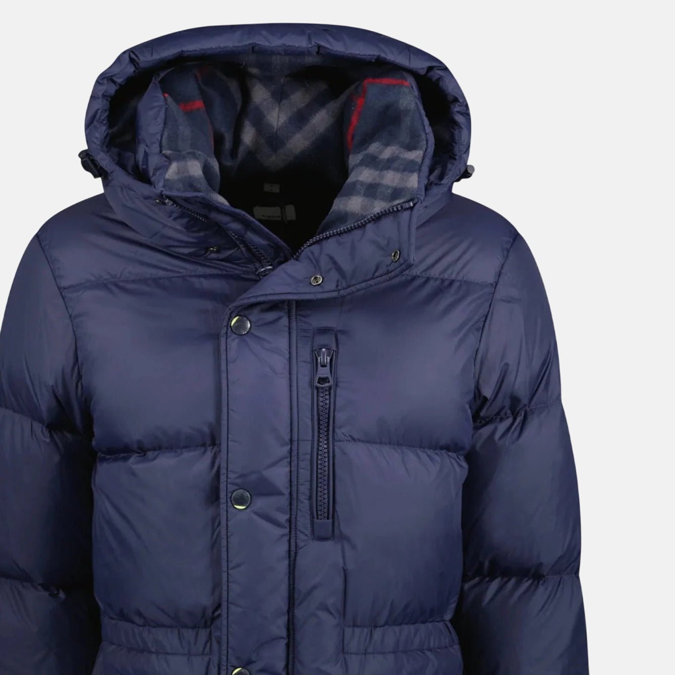 Burberry Haworth Mid Length Down Puffer Jacket Navy | Studio DOS