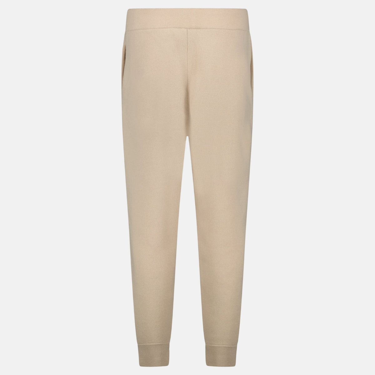 Burberry 'Hunton' Knitted Cuffed Cashmere Sweatpants Soft Fawn Beige | Studio DOS