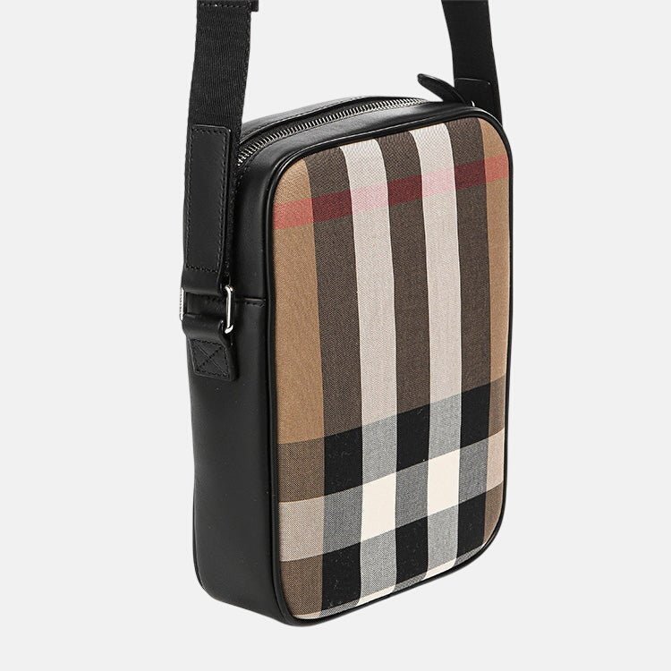 Burberry 'Paddy' Check Messenger Side Bag Black | Studio DOS