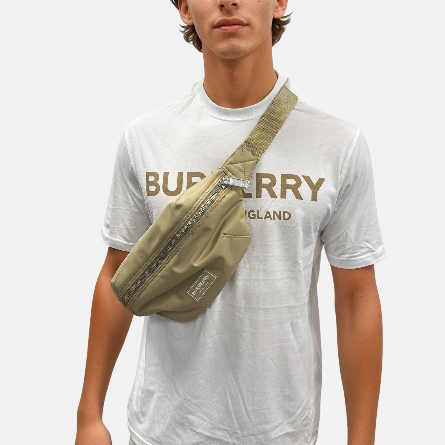Burberry 'Talbot' Cross Body Messenger Bag Gold Honey | Studio DOS