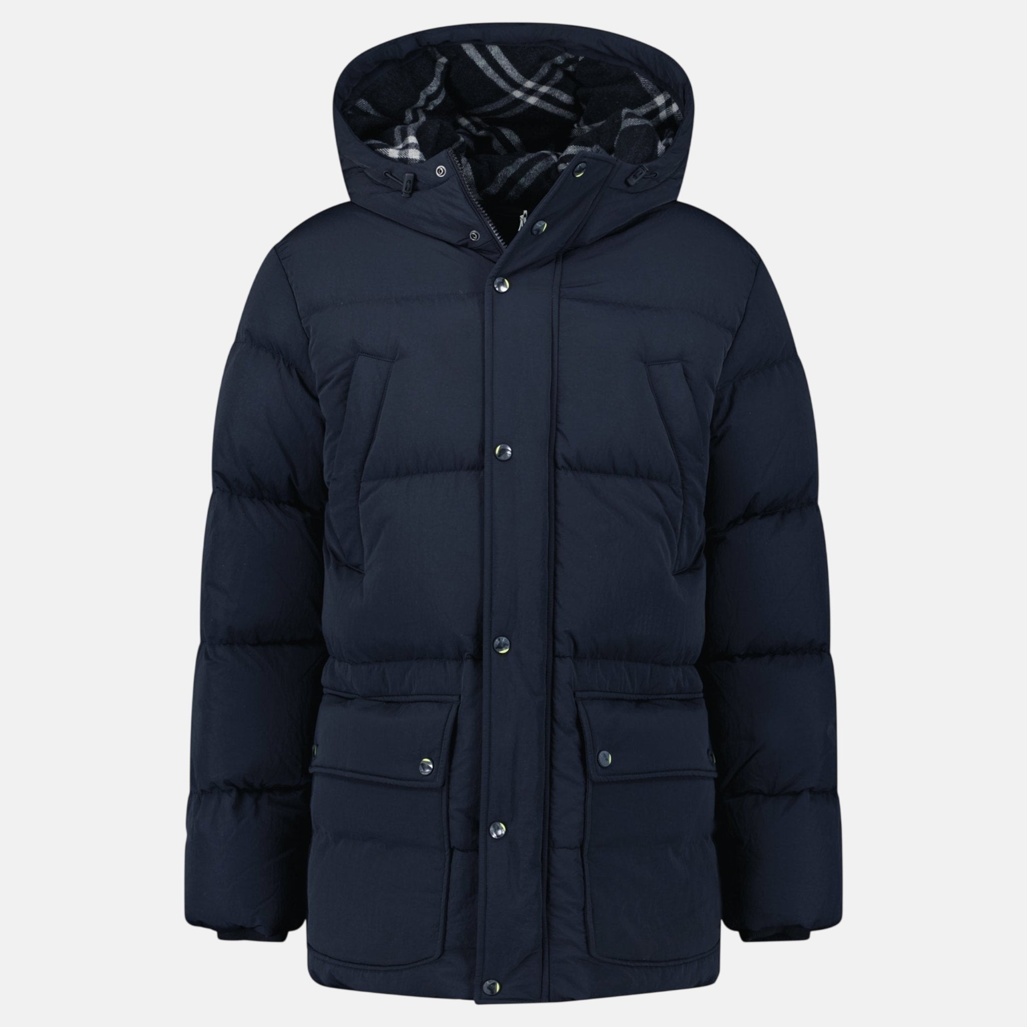 Burberry Technical Nylon Puffer Coat Navy | Studio DOS